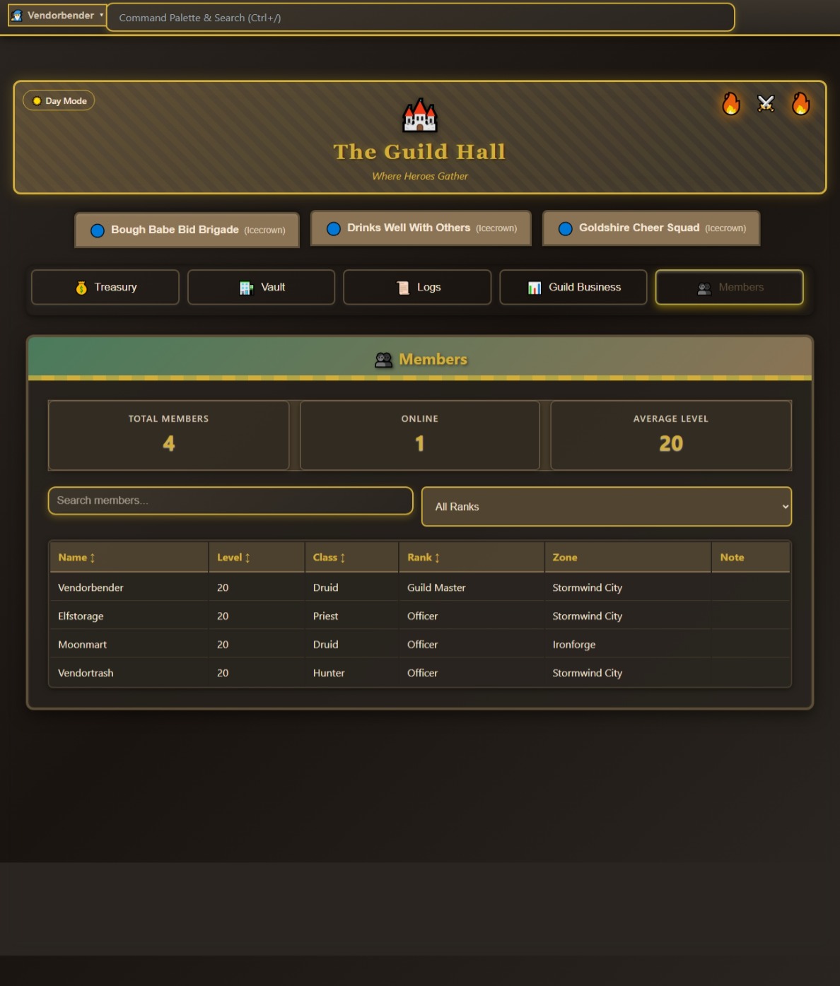 17.5   Guild Hall   Members